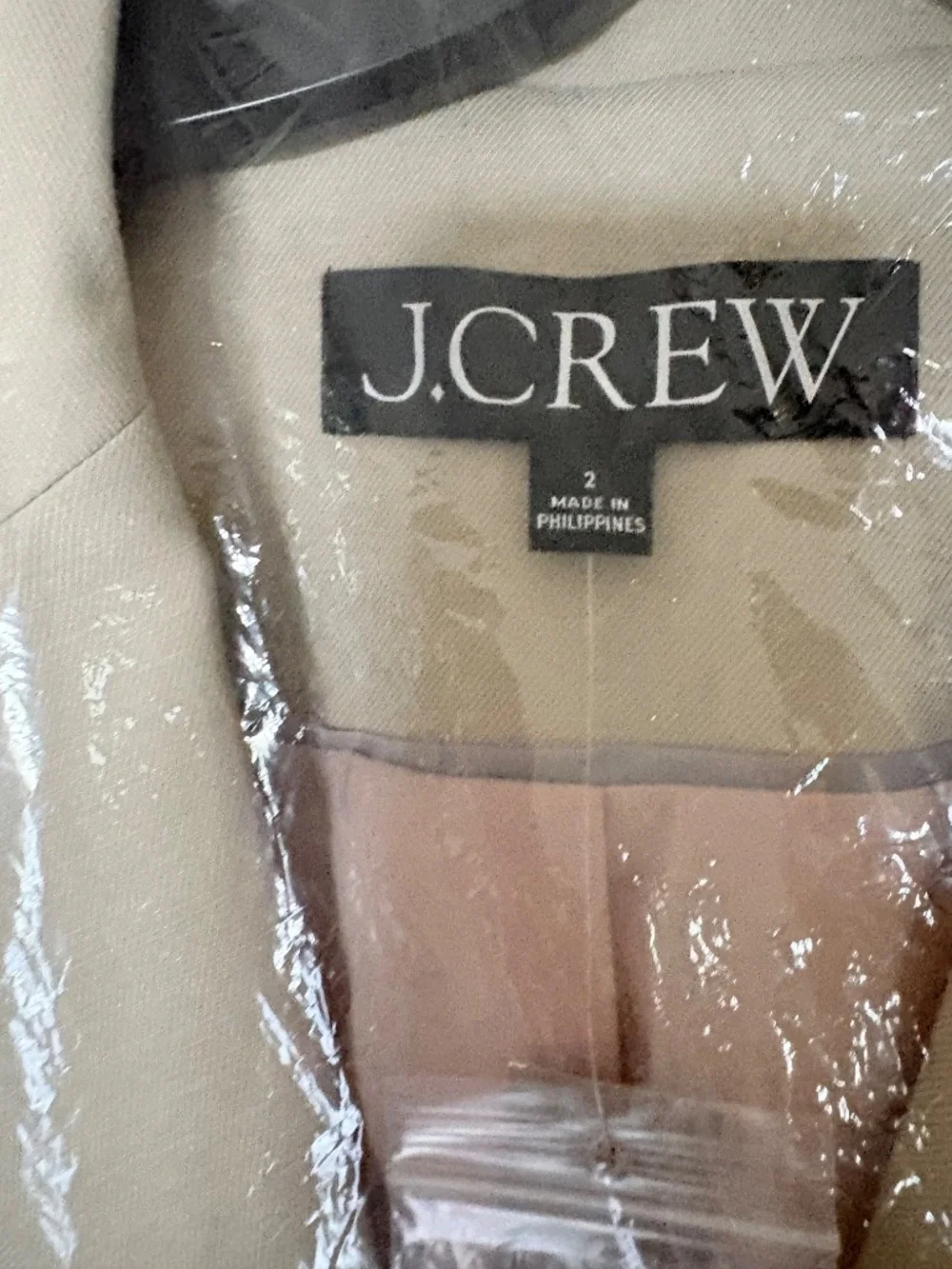 NWT J Crew Belted blazer in Gramercy linen blend